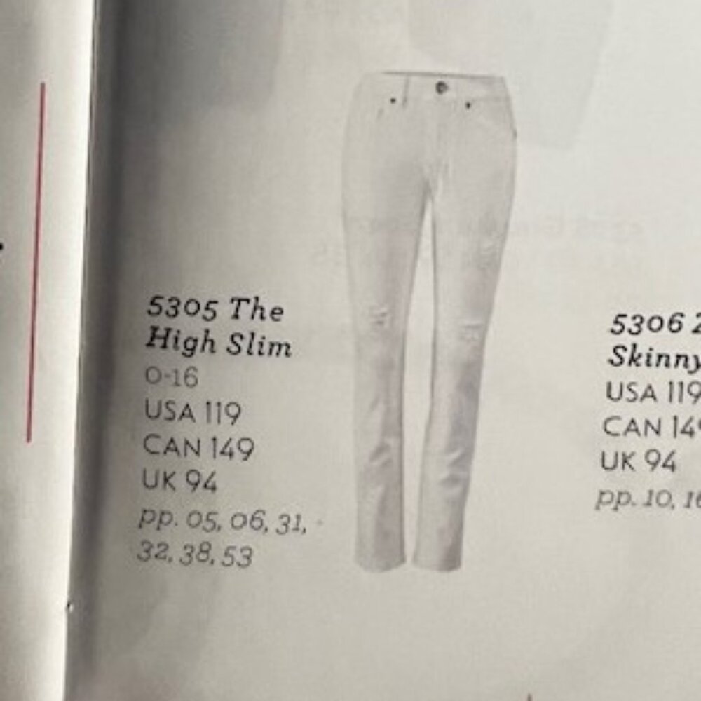 Cabi Size 6 White High Slim Jeans